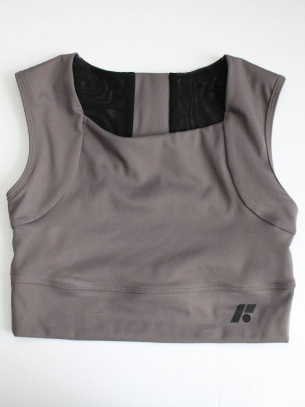 Forme Power Posture Bra ‘Stone’ Gray & Black Women's Size Medium